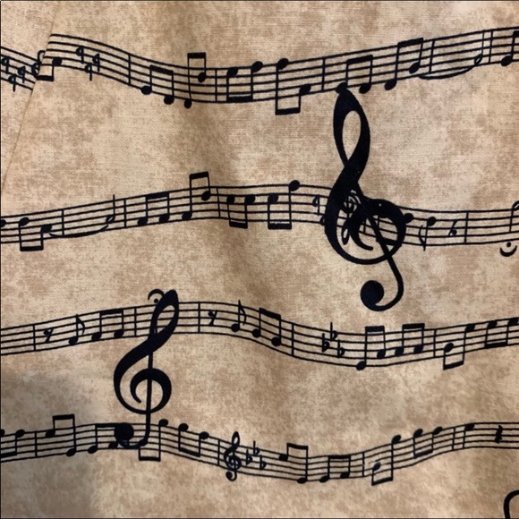 HOT TOPIC Music Note Rockabilly Pin-Up Style Corset Sleeveless Halter Dress - Picture 9 of 16